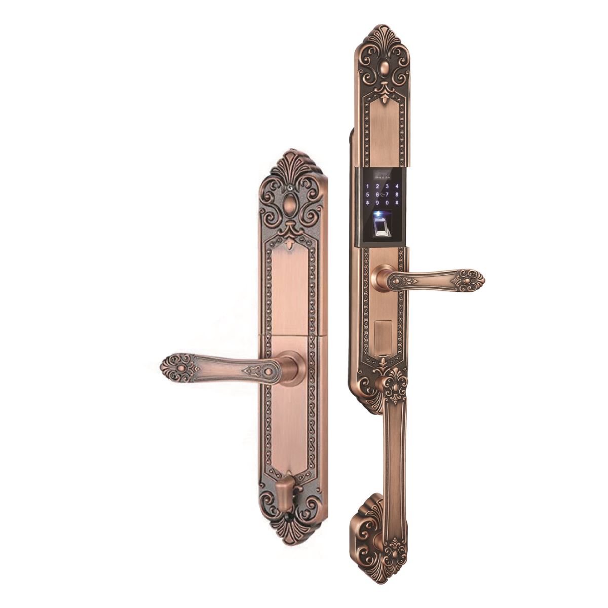 Khóa cửa biệt thự Hubert HB DS77 Copper/ Green