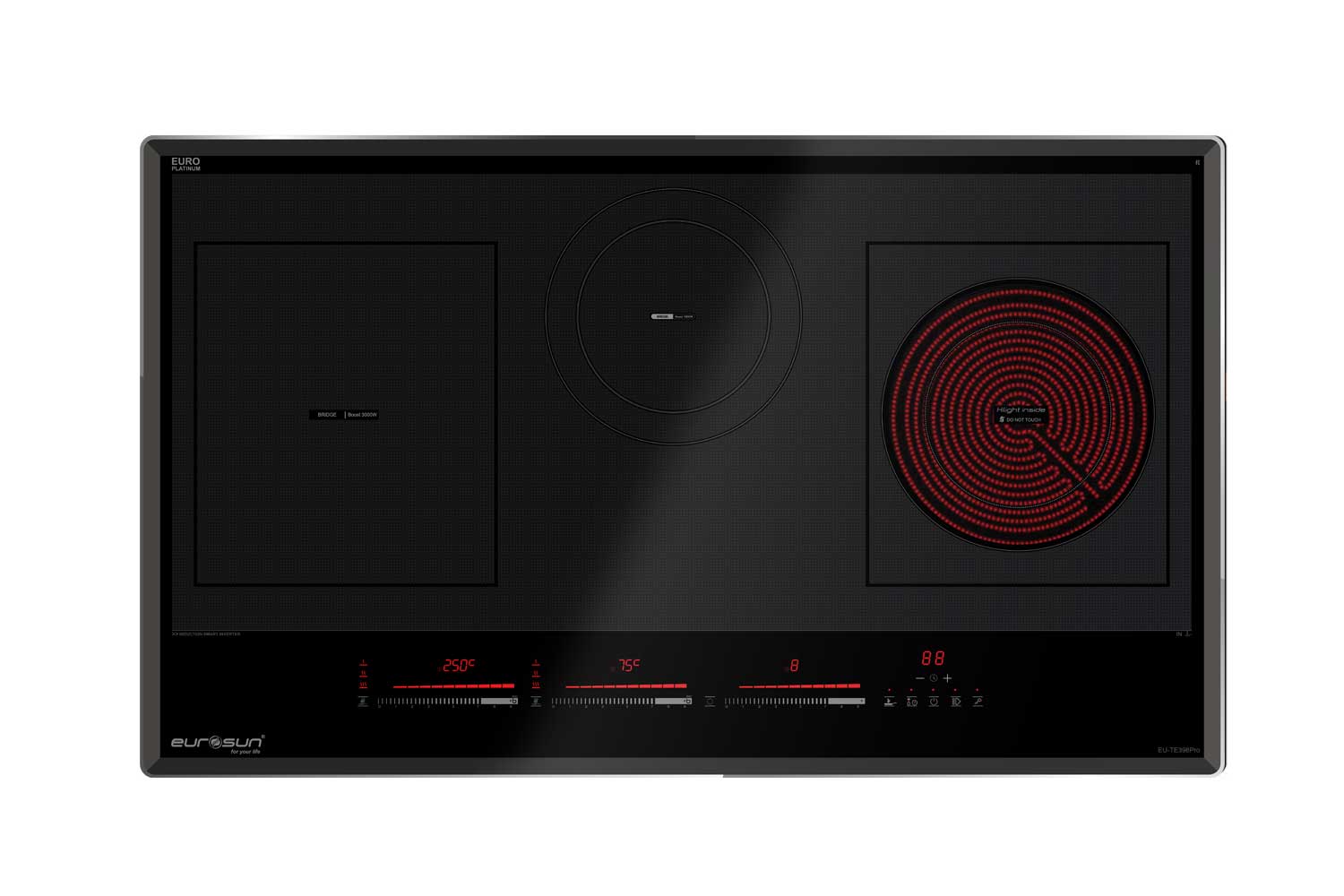 Bếp từ kết hợp hồng ngoại 3 vùng nấu Eurosun EU-TE398PRO