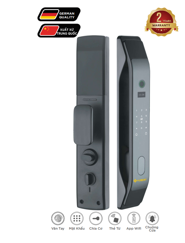 Khóa cửa thông minh Hubert HB CG26 Black