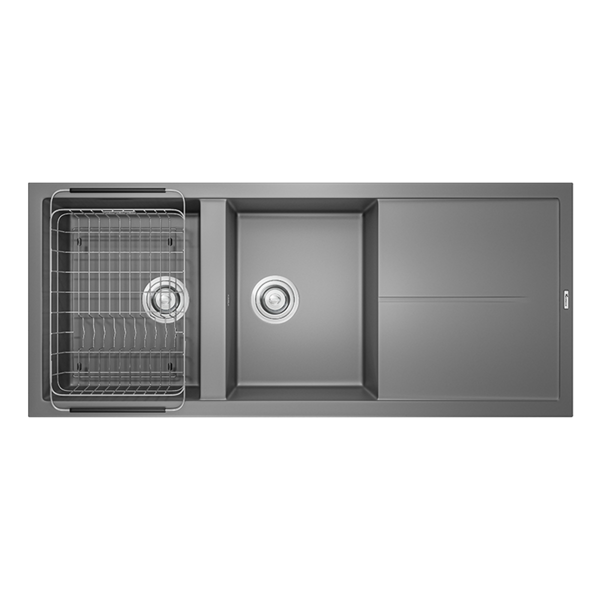 Chậu rửa bát đá Konox Granite Livello Smart 1160 Grey