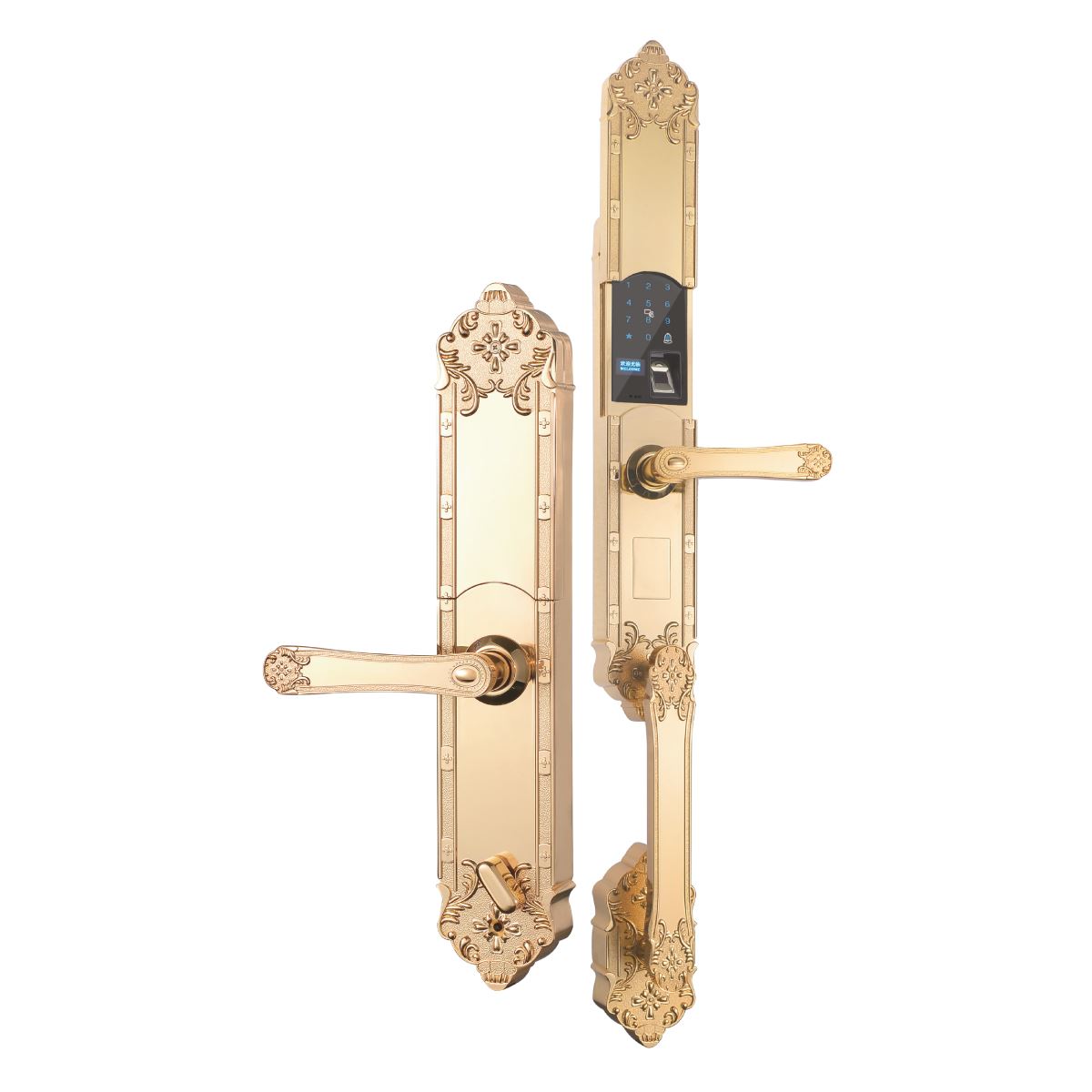 Khóa cửa biệt thự Hubert HB DS77 Gold
