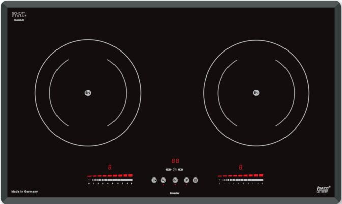 Bếp từ 2 vùng nấu Lorca LCI-809P